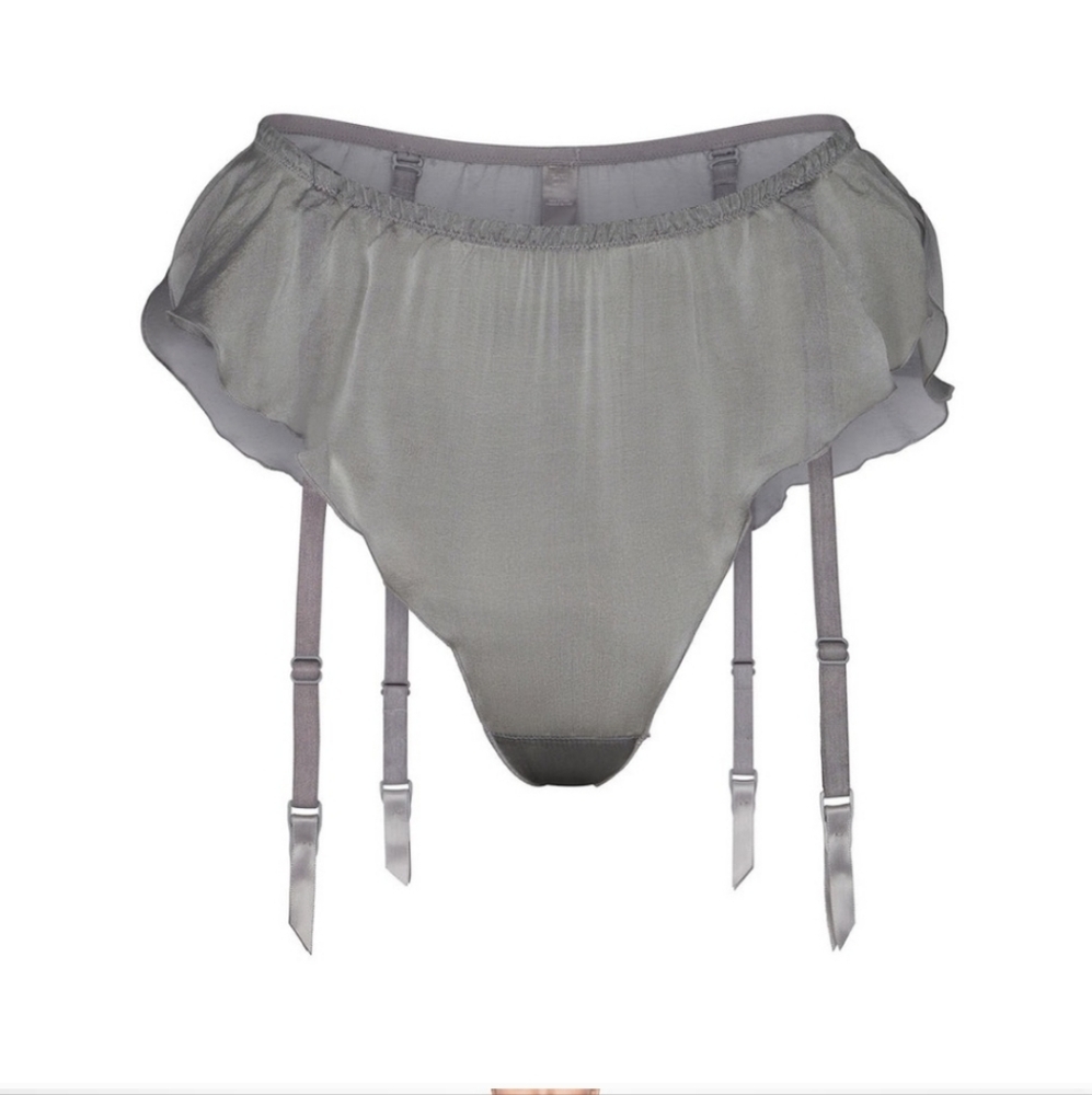 NWT SKIMS ROMANCE GARTER BIKINI SIZE XXS